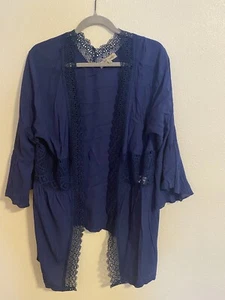 Absolutely Famous dunkelblaue Damen Strickjacke Gr. L - Bild 1 von 3