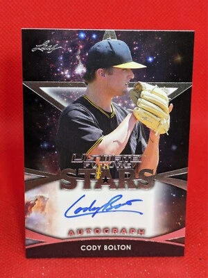 2019 Leaf Ultimate Future Stars Auto Cody Bolton #FS-CB3 Auto - Image 1 of 2