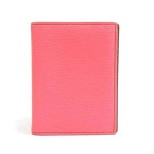 HERMES Authentic Leather Notebook Cover Accessory Pink Brown Made in France VN02 - Picture 1 of 5