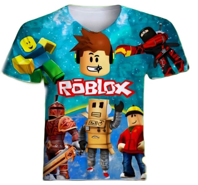 Roblox Youth Boys Roblox Black Shirt New S(6-7), XL(14-16)