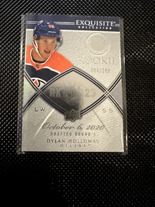 2022-23 Exquisite Collection Dylan Holloway Rookie 209/299 Oilers RC - Bild 1 von 2