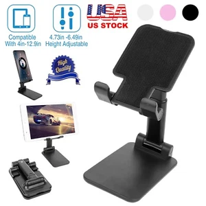 Adjustable Universal Tablet Stand Foldable Desk Holder Mount For Cell Phone iPad - Picture 1 of 15