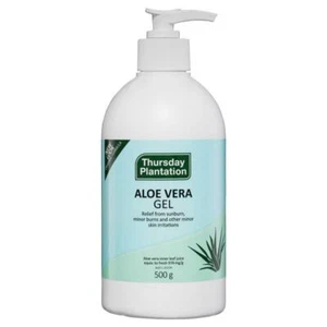 NEW THURSDAY PLANTATION ALOE VERA GEL 500G RELIEF OF BURNS & IRRITATIONS - Picture 1 of 2