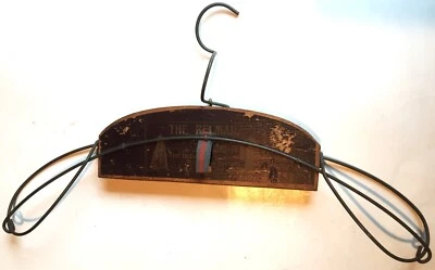 Antique Belmar Wooden/Metal Suit/Skirt Holder/Coat hanger, Belmar Co 1897+ Rare! - Imagem 1 de 4