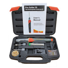 Power Probe Pro-solder 50 Rechargeable Electric Soldering Iron Kit PPPS50W