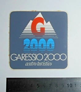 ADESIVO STICKER AUTOCOLLANT VINTAGE ORIGINAL GARESSIO 2000 CENTRO TURISTICO - Imagen 1 de 1