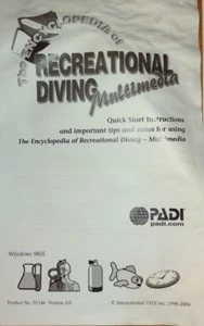 PADI DVD SET: THE ENCYCLOPEDIA OF RECREATIONAL DIVING. 2 DISKS - Picture 1 of 3