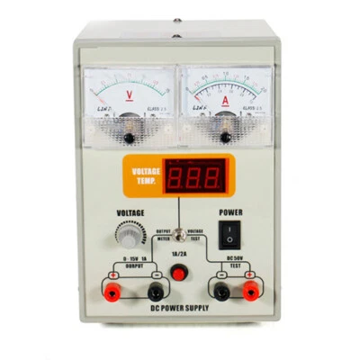 220V Adjustable DC Voltage Stable Power Supply 15V 2A Maintenance Workbench - Image 1 of 4