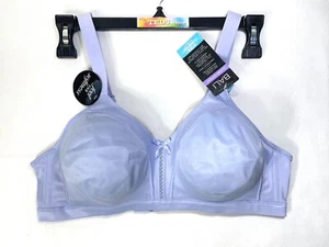 NWT Bali Women 38C Double Support Back Smoothing Cool Wireless Bra 0044 Lavender - Picture 1 of 8