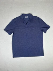 Charles Tyrwhitt Cool Polo Shirt Mens Size XL Blue Jacquard Lightweight BNWT - Picture 1 of 15