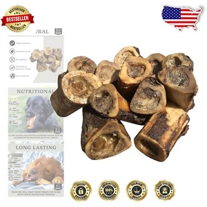 Ethically Sourced Long-Lasting Dog Treats - Beef Marrow for Aggressive Chewers - Picture 1 of 8