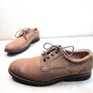 Abeo Dress Shoes Mens Size 12 Brown Leather Preppy Comfort Work Oxford Loafers - Picture 1 of 11