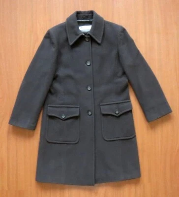 MARELLA by MAXMARA Womens Brown Virgin Wool Coat 44 IT - Immagine 1 di 4