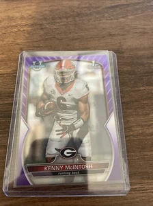 2022 Bowman University Chrome - Purple Refractor #44 Kenny McIntosh /399 (RC) - Picture 1 of 2