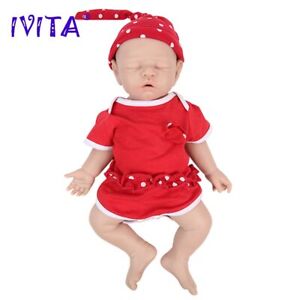 IVITA 43 cm corps entier silicone renaissance bébé fille poupée non peinte bébé jouets cadeau