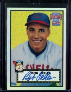 2001 Topps Archives Bob Feller Reserve Refractor On-Card Auto - Indians - Picture 1 of 2