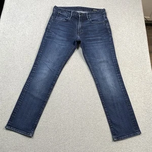 Pantalones de mezclilla Bonobos para hombre 32x30 calce ceñido elástico azul preppy ciudad informales - Imagen 1 de 17