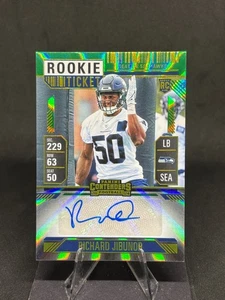 Richard Jibunor 2024 Contenders Opening Kickoff Rookie Ticket Auto #255 Seahawks - Picture 1 of 2