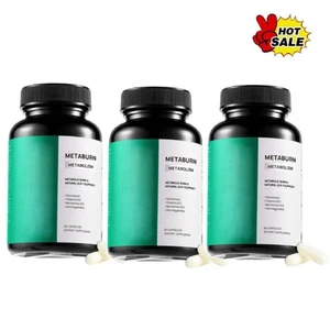 MetaBurn Metabolism Metabolic Burn Capsules Fat Bu rning Natural GLP-1 Support s - Picture 1 of 14