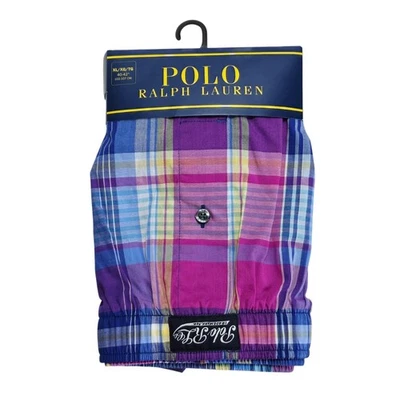 Polo Ralph Lauren Para Hombres XL Calce Clásico Rosa Tejido a Cuadros Boxer Corto Ropa Interior Nueva con Etiquetas Foto 1 de 4