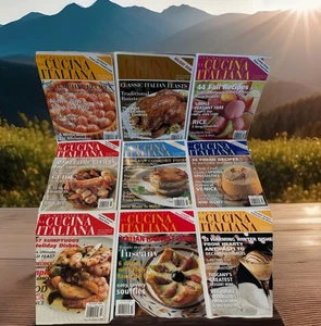 9 La Cucina Italiana Magazines Lot ITALIAN COOKING Recipe VENICE TUSCANY 2000-03 - Picture 1 of 16