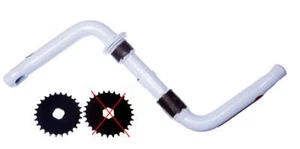 Pedales de 1/2" cuadrados de manivela cónica (OPC) de 85 mm para bicicleta/bicicleta - blancos - Imagen 1 de 4