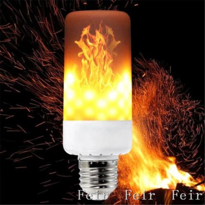 LED Flicker Fire Effect Light Bulb Flickering Burn Fire Festil Party Decora Lamp - Image 1 of 4