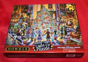 Neu Ceaco Dowdle Spirit of Christmas Holiday Magic Light Up 500-teiliges Puzzle - Bild 1 von 2