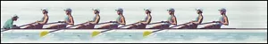 US 5696a-5697a Women's Rowing green imperf NDC strip 4 MNH 2022 - Picture 1 of 1