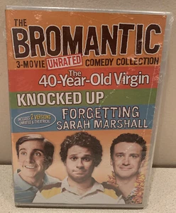 The Bromantic 3 Movies Comedies, 40-Year-Old Virgin, Knocked Up, Sarah Marshall - Picture 1 of 4