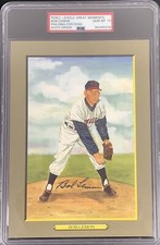 Bob Lemon Signed Perez Steele Great Moments Postcard Indians PSA/DNA Auto 10