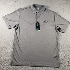 Callaway Shirt Herren Large grau kurzarm Polo Opti-Dri Golf Envoy Mortgage - Bild 1 von 11