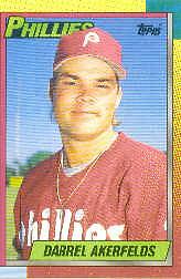 1990 (PHILLIES) Topps Traded Tiffany #1T Darrel Akerfelds /15000