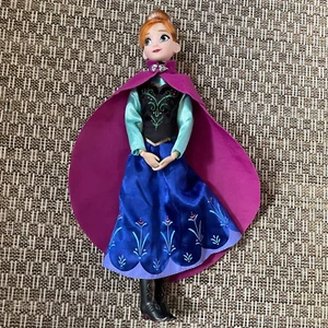 Rare Disney Store Frozen Anna Doll With Hair Tied Up - Picture 1 of 6