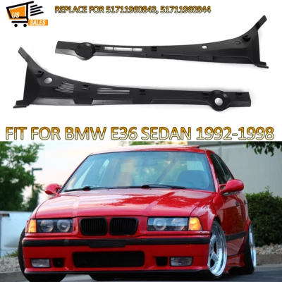 For 1992-1998 BMW E36 318i 325i 328i M3 Left Right Windshield Cowl Cover Set Foto 1 de 4