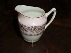 Fine English China Milk Or Cream Jug Leonora Pink With 22Kt Gold Overlay Floral