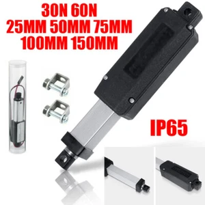 25MM 50MM 75MM 100MM 150MM Micro Mini Linearantrieb Linearmotor 12V 30N 60N Fast - Picture 1 of 23