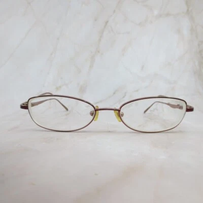 Marco de gafas Juicy Couture para mujer granate metal borde completo ovalado 49-16-135 Foto 1 de 4