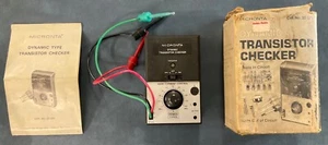 Vintage Micronta Dynamic Transistor Checker 22-025 Oryginalne pudełko / papierkowa robota - Zdjęcie 1 z 1