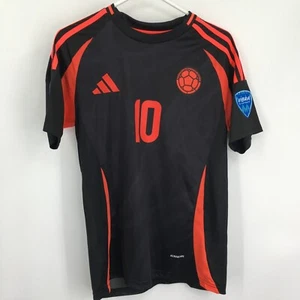 James Rodríguez Columbia Soccer Jersey Men's Small Black Adidas Slim Fit - Picture 1 of 10