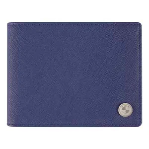 NEW GENUINE BMW BLUE LEATHER WALLET WITH COIN COMPARTMENT 80215B319B0 - Picture 1 of 4