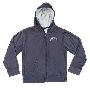 OuterStuff Los Angeles Kids & Youth NFL Los Angeles Chargers Zip Up Sweatshirt - Picture 1 of 6