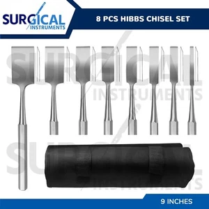 Juego de 8 instrumentos médicos quirúrgicos ortopédicos Hibbs grado alemán - Imagen 1 de 7