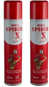 SpiderEX Spider Repellent Spray Deterrent for CCTV Homes & Businesses 300ml x 2