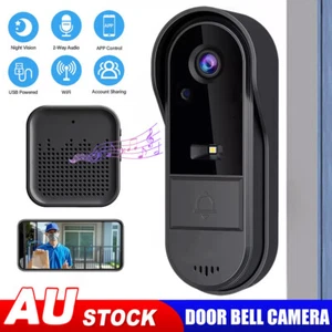 Smart Door Bell Camera Phone Video Doorbell HD Intercom Security Monitor WiFi AU - Picture 1 of 13