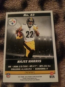 Nfl Panini Card 2021. Najee Harris. 83 - Picture 1 of 2
