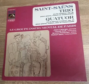LP 33 tours Groupe Instrumental De Paris Saint-Saëns Trio fa majeur op 18 * - Picture 1 of 2