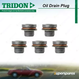 5Pcs Tridon Oil Drain Plugs for Nissan Navara NP300 D23 D23T D231 2.3L 2010-2024 - Picture 1 of 2