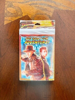 Hallmark Indiana Jones Party Invitations 8 Count with Envelopes 2008 NEW Sealed - Image 1 of 2