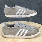 Adidas Shoes Womens 9 Courtset Low Tennis Sneakers AW4209 Gray Suede Lace Up
